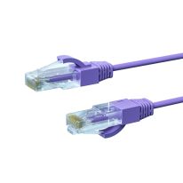 7m CAT6A THIN U/UTP LSZH 28 AWG RJ45 Network Cable | Purple